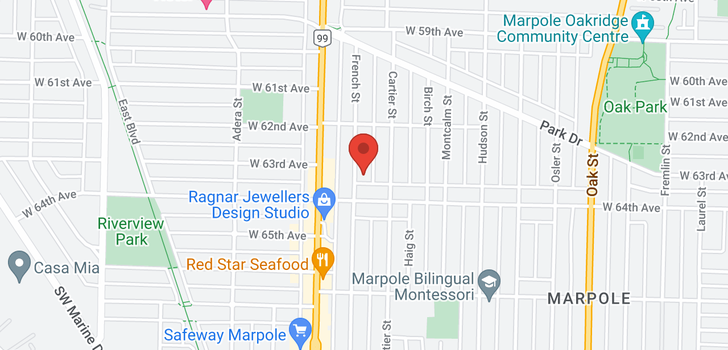 map of 7950 FRENCH STREET